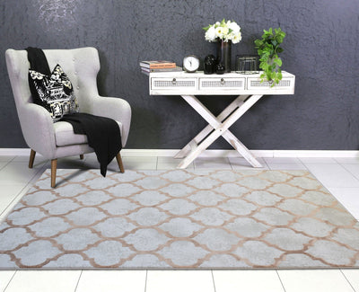 Loft Trellis Rug - 105 Rust