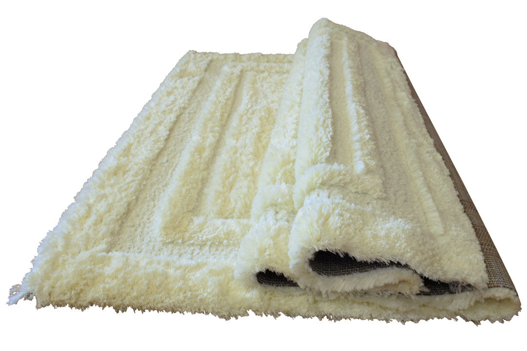 Super Shaggy Plain Rug - 118 Beige