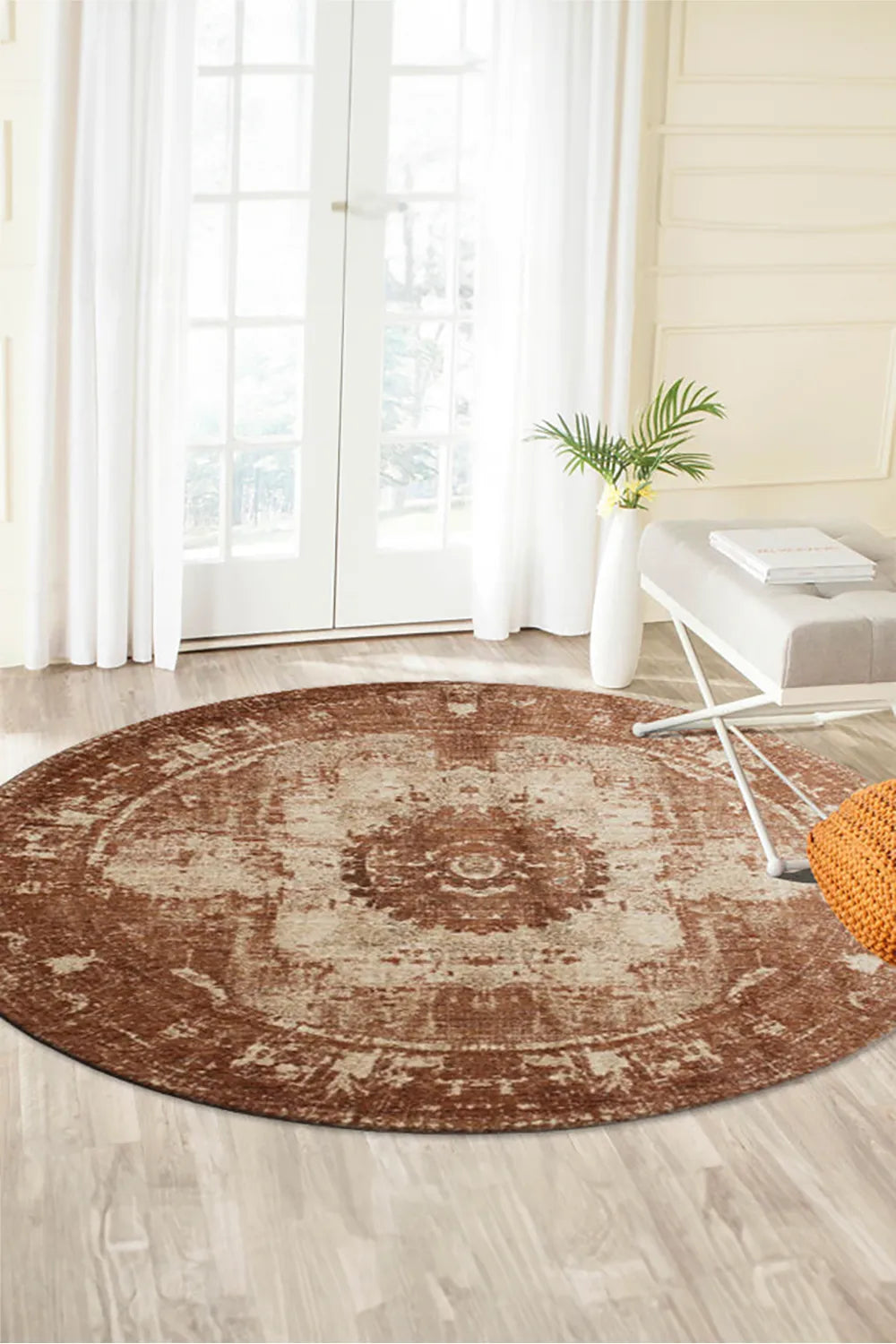 Madelaine Contemporary Abstract Rug - 131 Brown