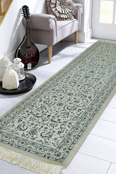 Caspian Traditional Wool Rug - 102 White