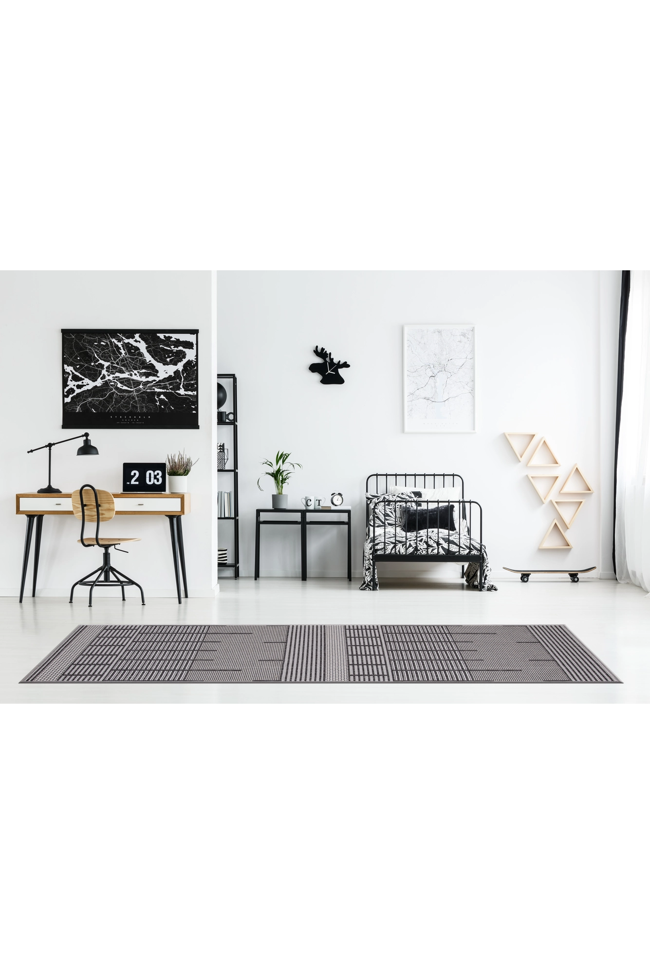 Miran Flatweave Rug 106 - Grey