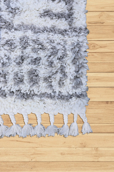 Luxor Shaggy Rug - 104 Grey