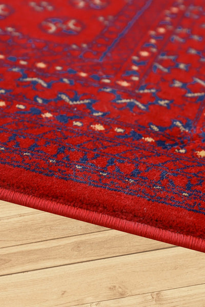 Afghan Rug 525-Red