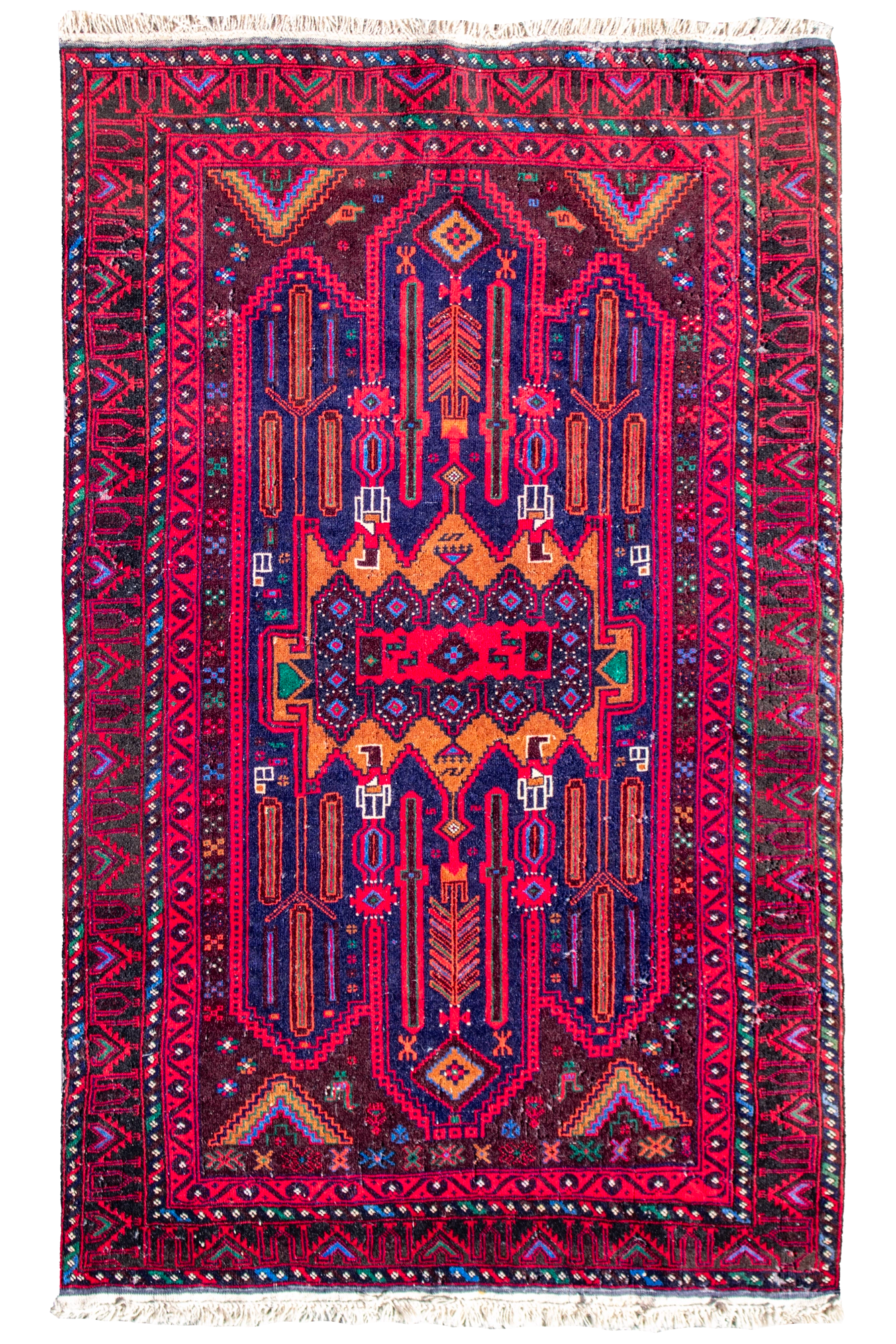 Fine Baluch - Afghan Hand Knotted Wool Rug -171x123 cm