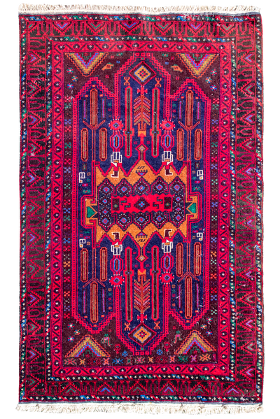 Fine Baluch - Afghan Hand Knotted Wool Rug -171x123 cm