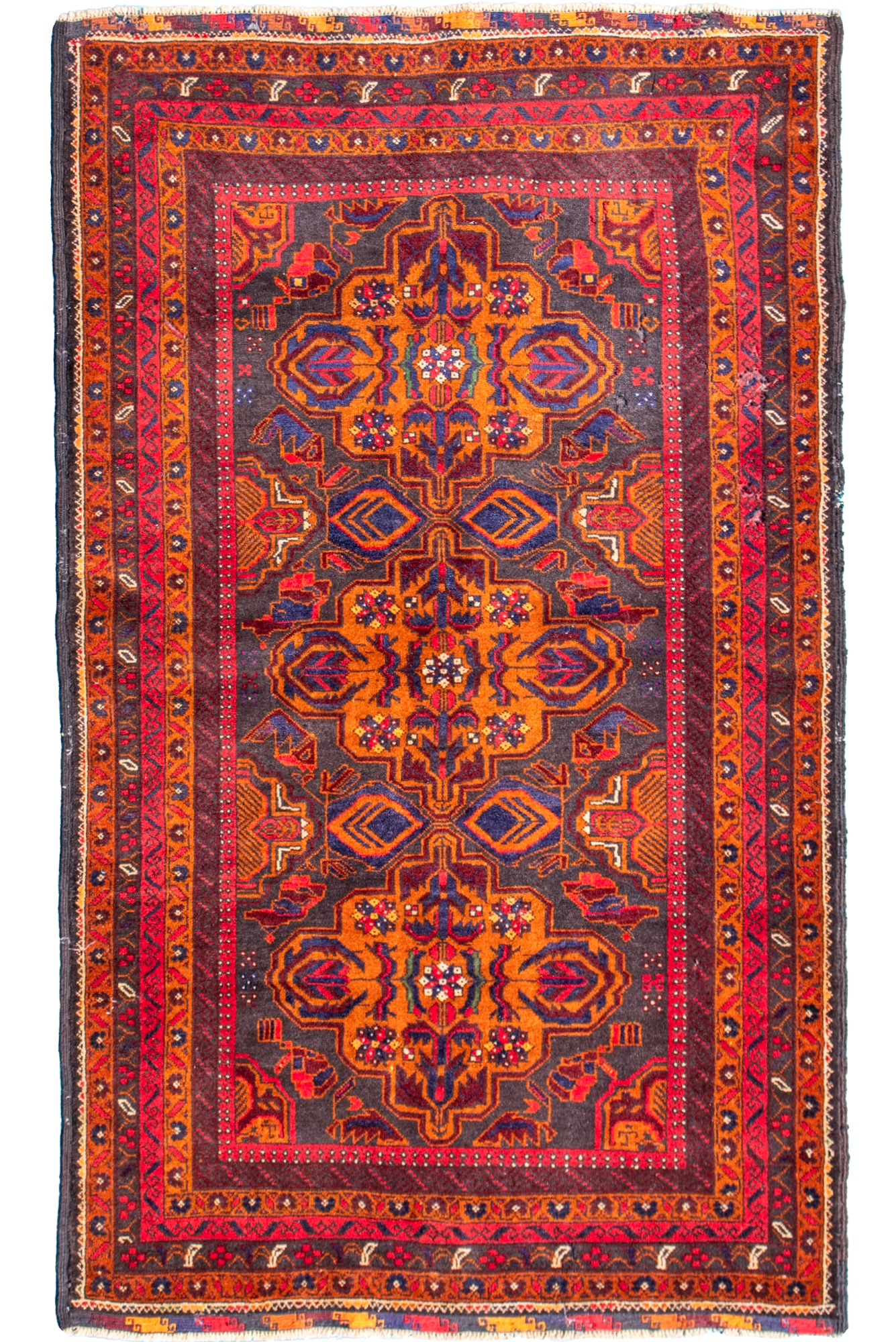 Baluch - Afghan Hand Knotted Wool Rug - 184x119 cm