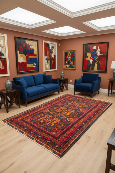 Baluch - Afghan Hand Knotted Wool Rug - 184x119 cm