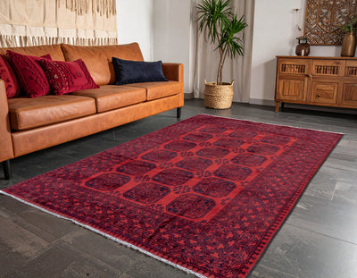 Aghche - Afghani Hand Knotted 100% Wool Rug 102 - 300x200cm