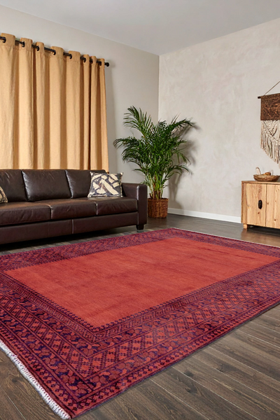 Aghche - Afghani Hand Knotted 100% Wool Rug 103 - 300x200cm