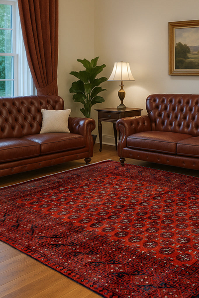 Aghche - Afghani Hand Knotted 100% Wool Rug 101 - 300x200cm