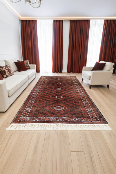 Baluch Hand Knotted 100% Wool Rug 250x130cm