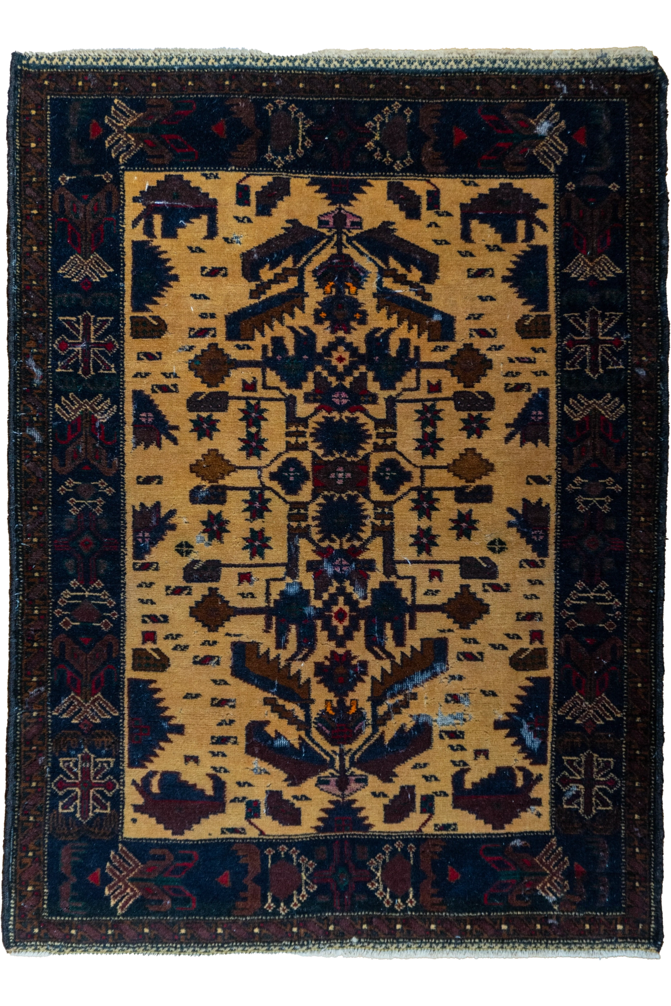 Fine Baluch - Afghani Hand Knotted Wool Rug 125x80cm - 101