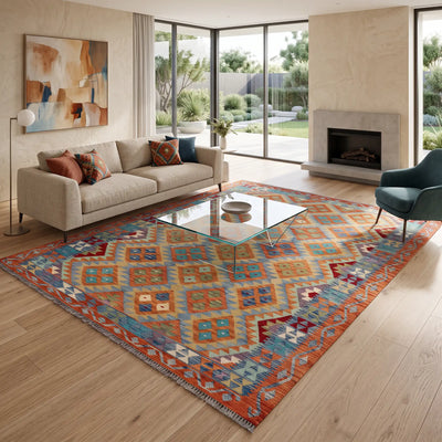 Kilim Zari Hand Knotted Rug 237x174cm | Buy Rugs Online | Cyrus Rugs