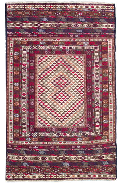 Baluch - Afghan Hand Knotted Wool Rug - 200x115 cm