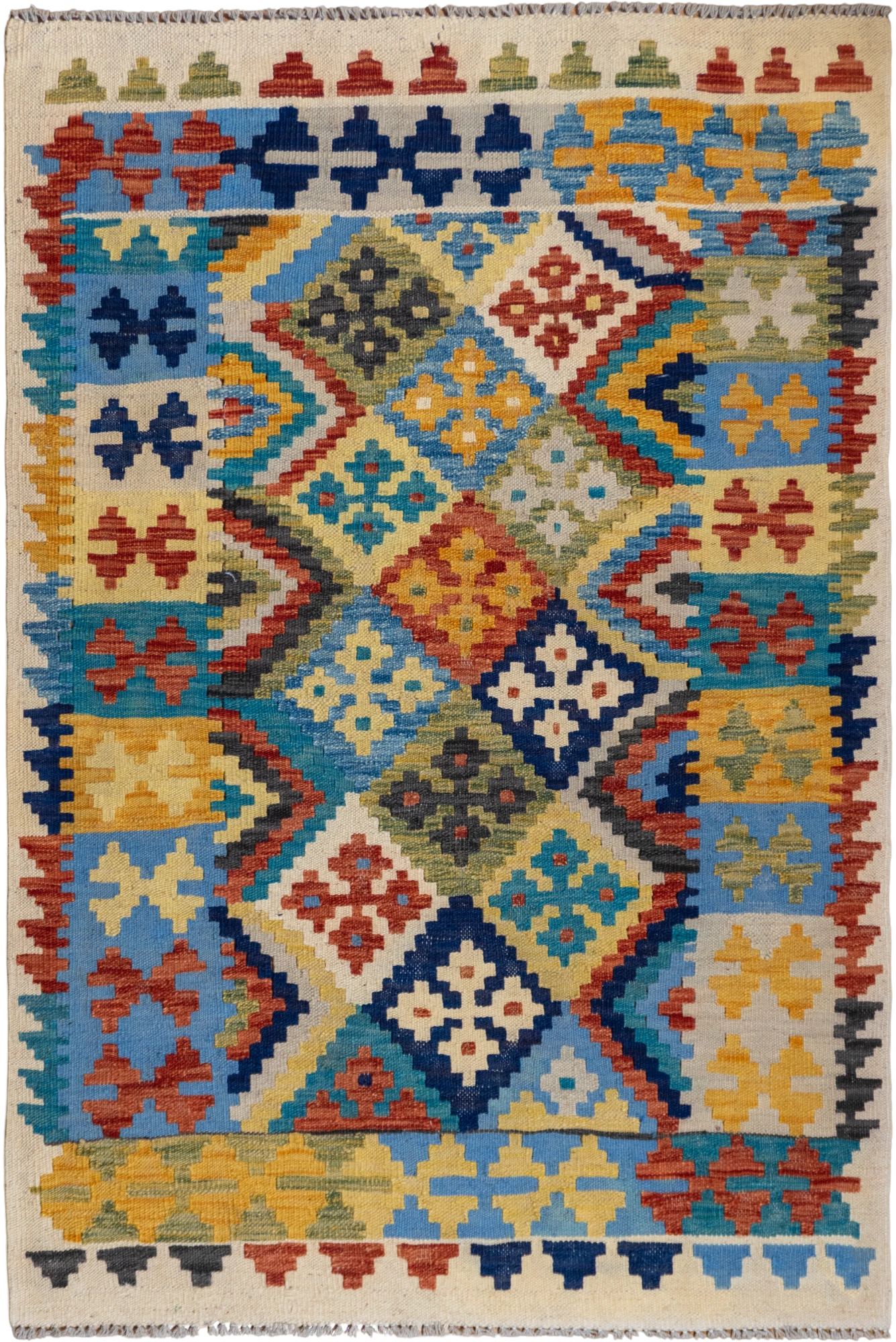 Kilim Waziri - Afghan Handknotted - 151x101 cm