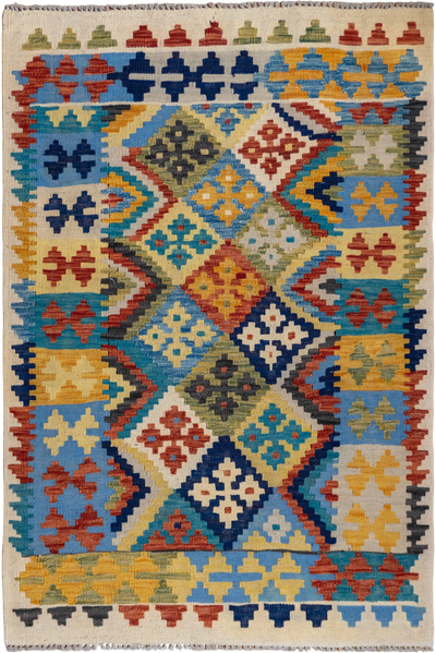 Kilim Waziri - Afghan Handknotted - 151x101 cm