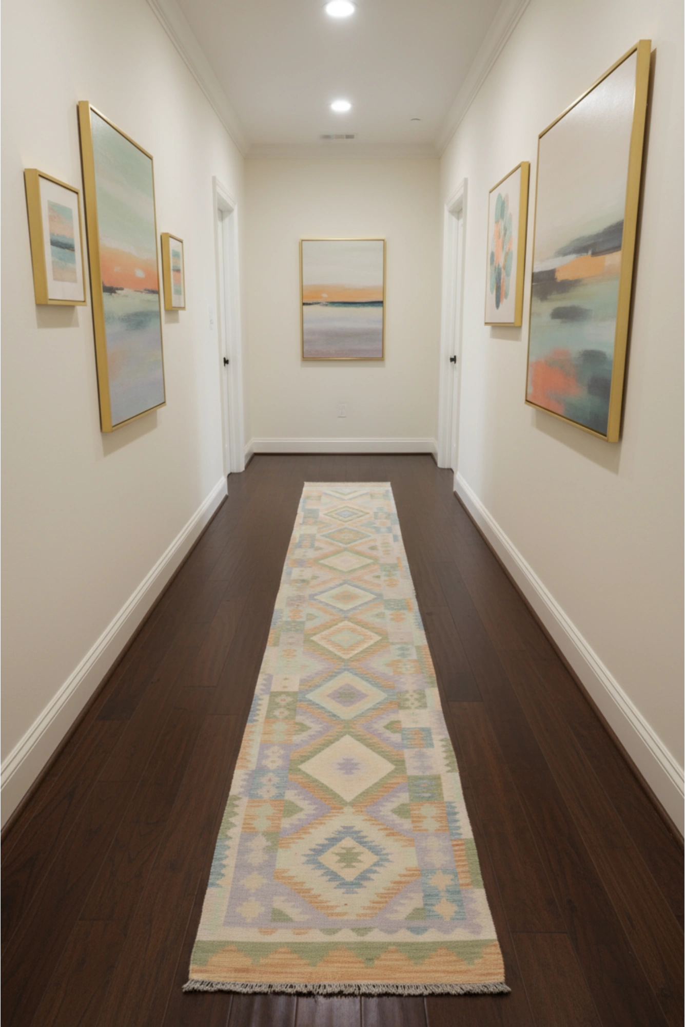 Kilim Zari 493x79cm Afghan Hand Knotted Hallway Runner
