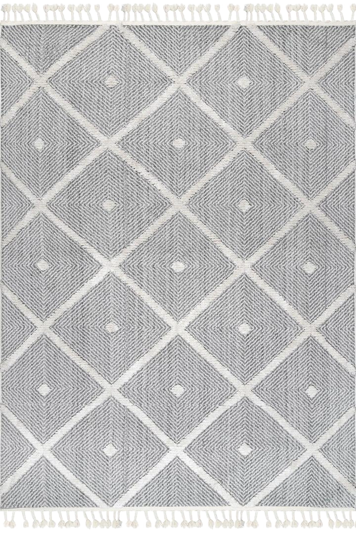 Amsterdam Fringed Rug - 102 Grey