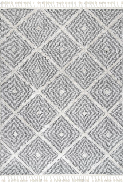 Amsterdam Fringed Rug - 102 Grey
