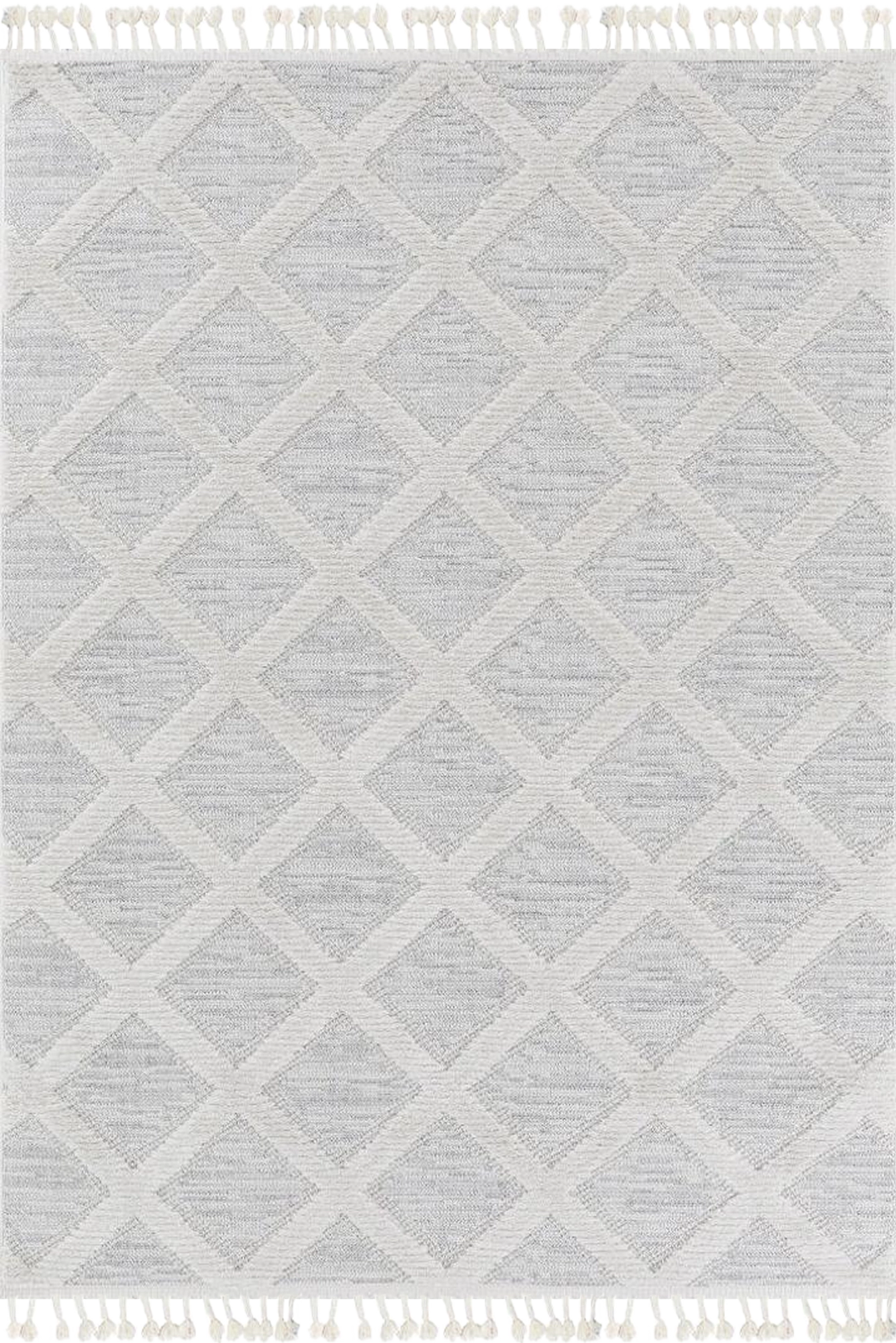 Amsterdam Fringed Rug - 111 Grey