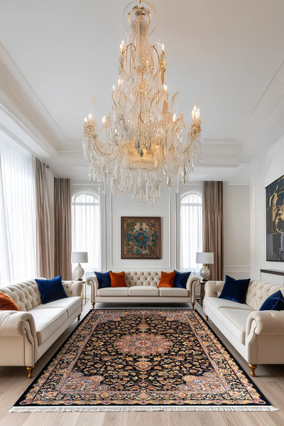 Arian Traditional Rug - 104 Dark Blue