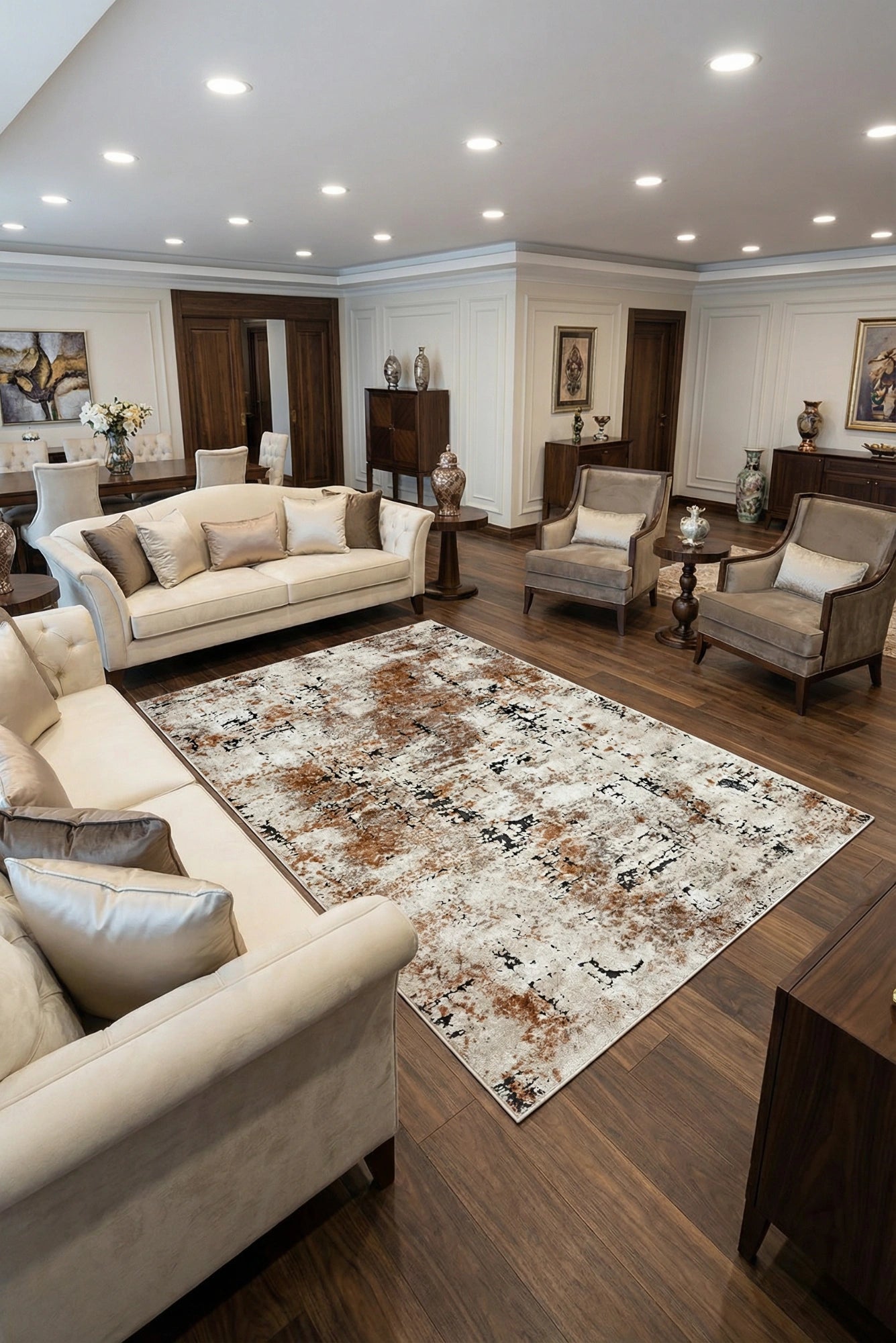 Hamburg Rug -109 | Premium Soft Abstract Rugs - Australia | Cyrus Rugs