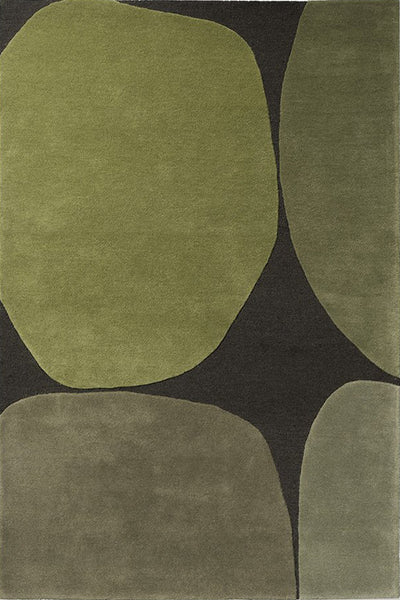 Cher Abstract Hand Tufted Rug - 101 Moss