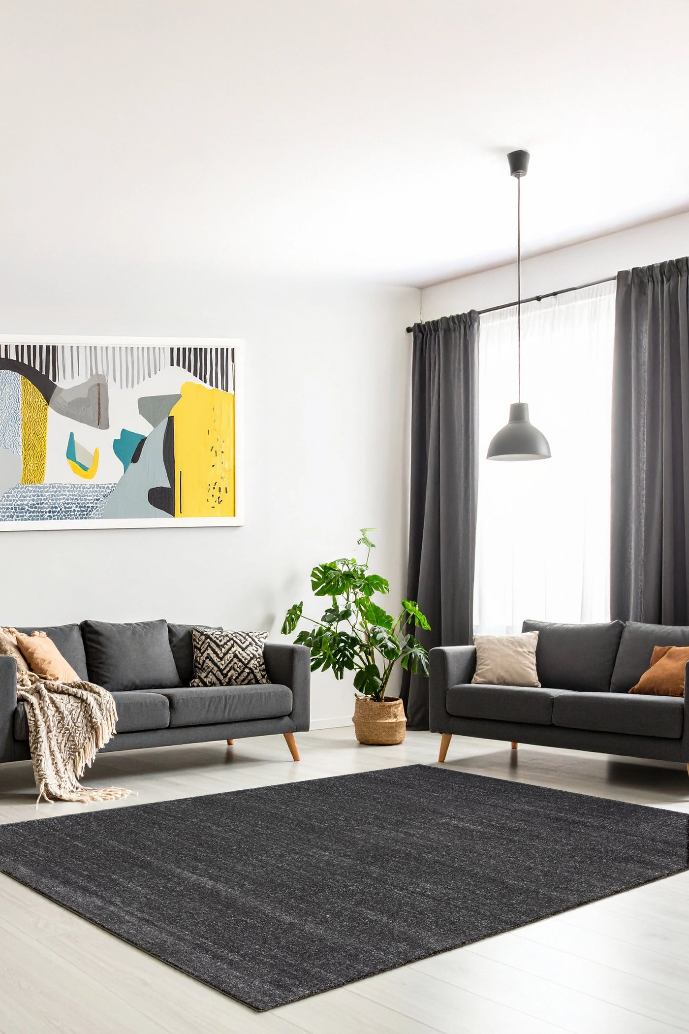 Berlin Soft Rug -  Dark Grey  - 101
