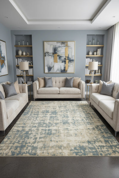Baltimore Distressed Rug - 104 Blue