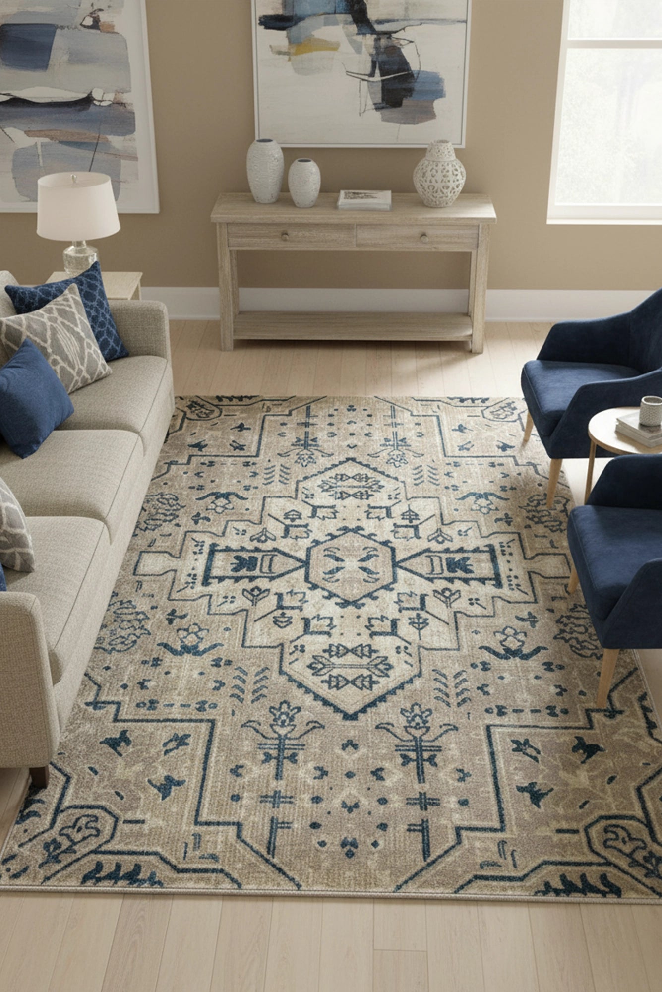 Baltimore Traditional Rug - 103 Blue