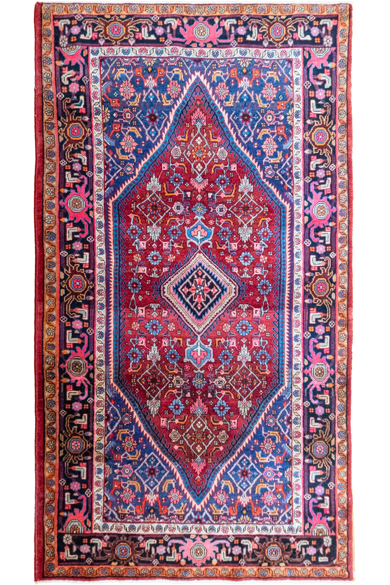 Bijar Persian Hand Knotted Wool Rug 245x135 cm