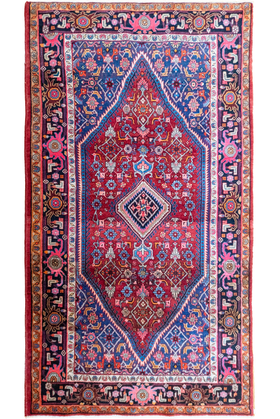 Bijar Persian Hand Knotted Wool Rug 245x135 cm