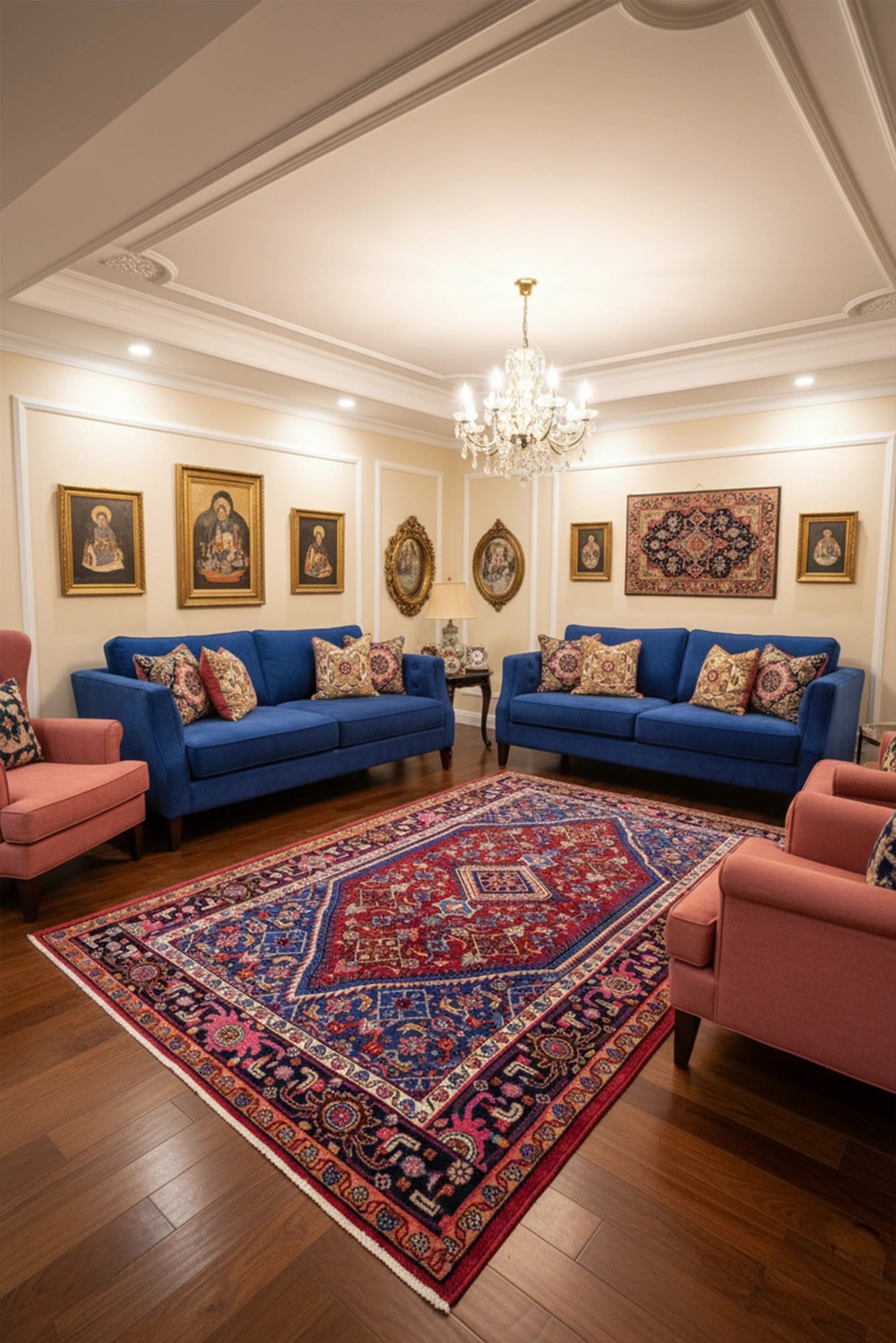 Bijar Persian Hand Knotted Wool Rug 245x135 cm
