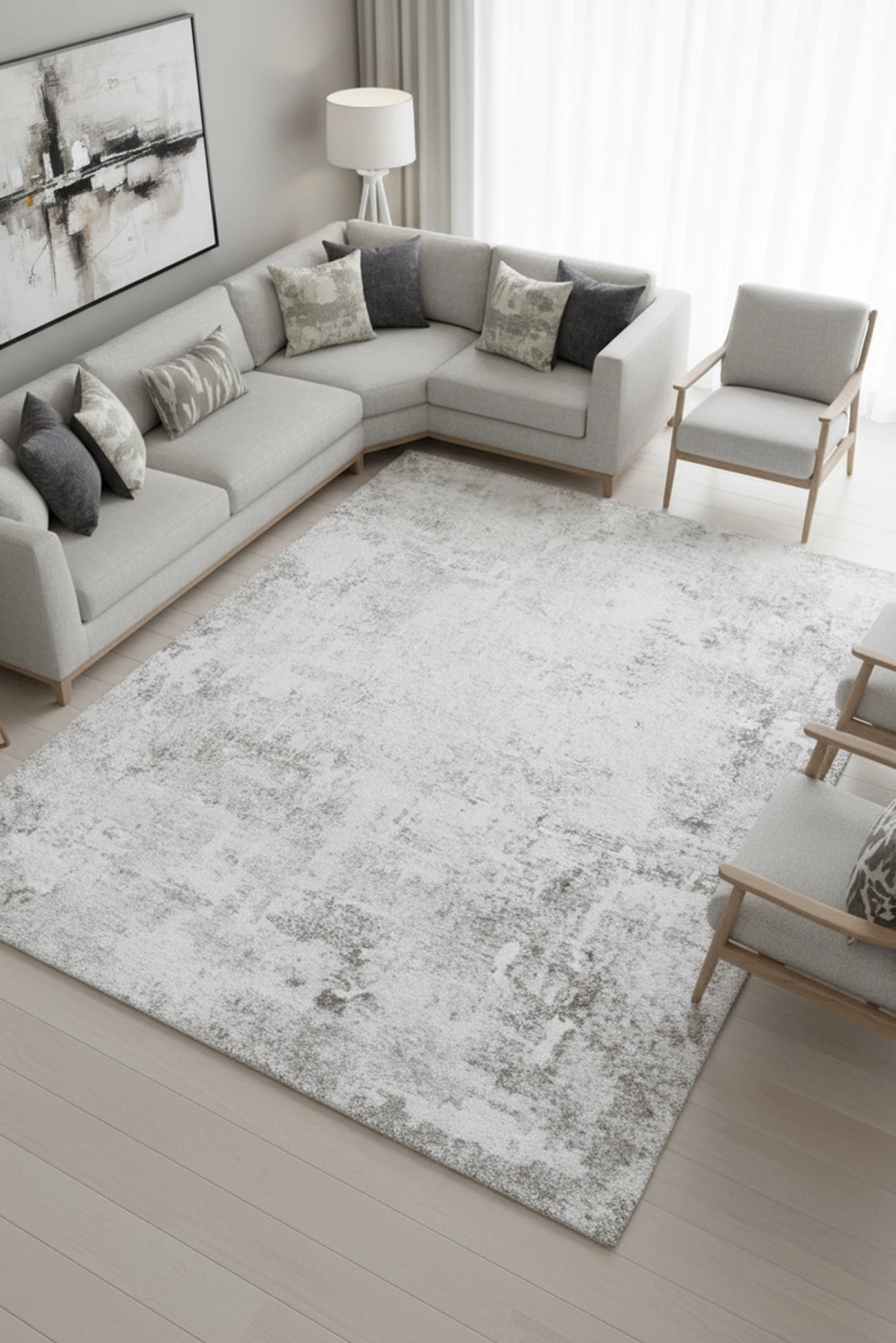 Carolina Contemporary Rug - 122 Grey