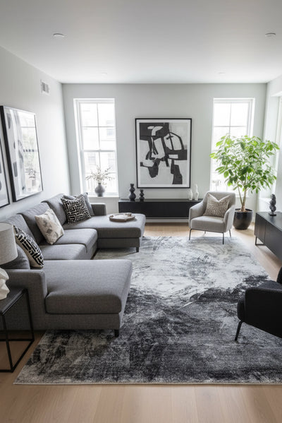 Carolina Contemporary Rug - 124 Charcoal