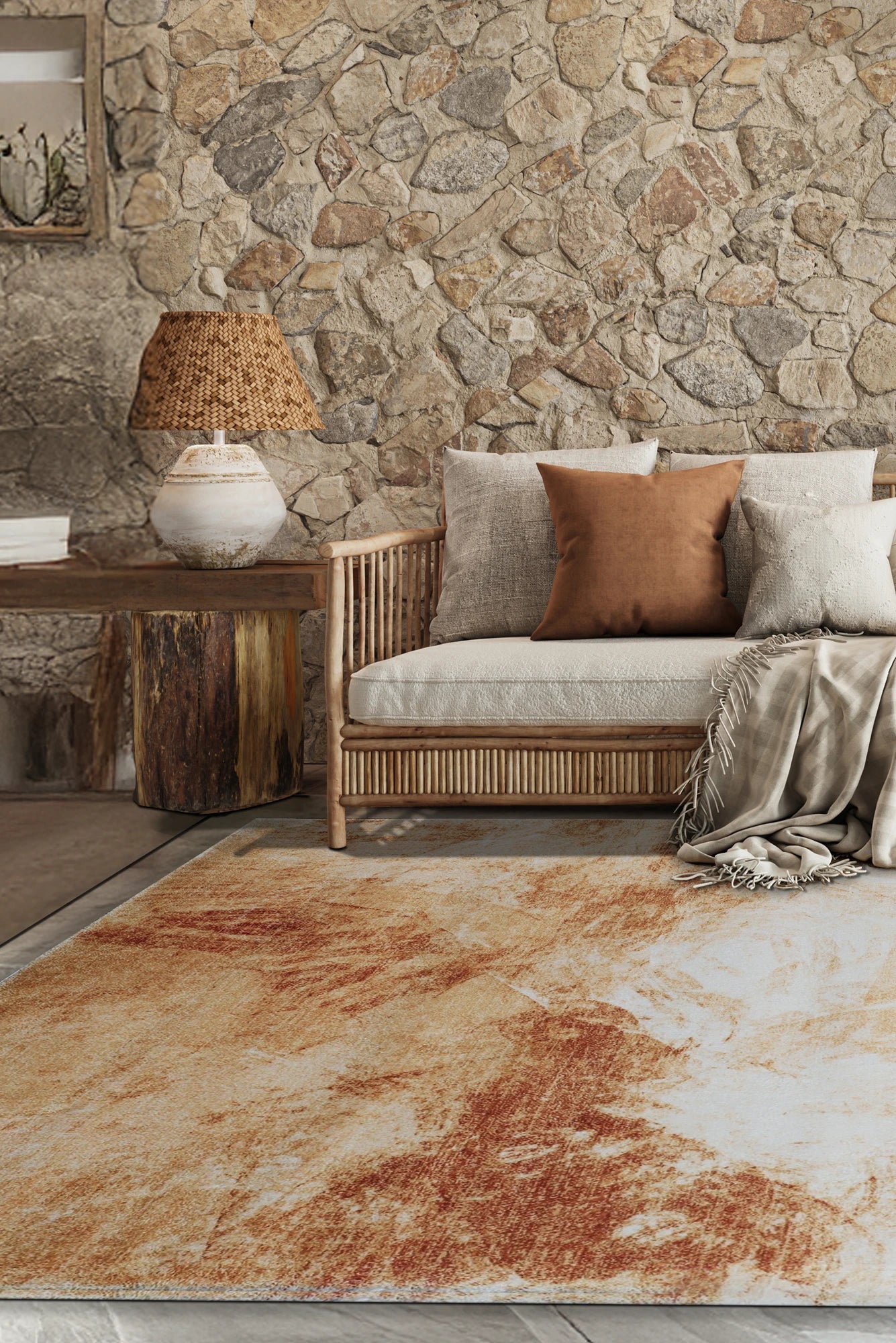 Carolina Contemporary Rug - 128 Orange