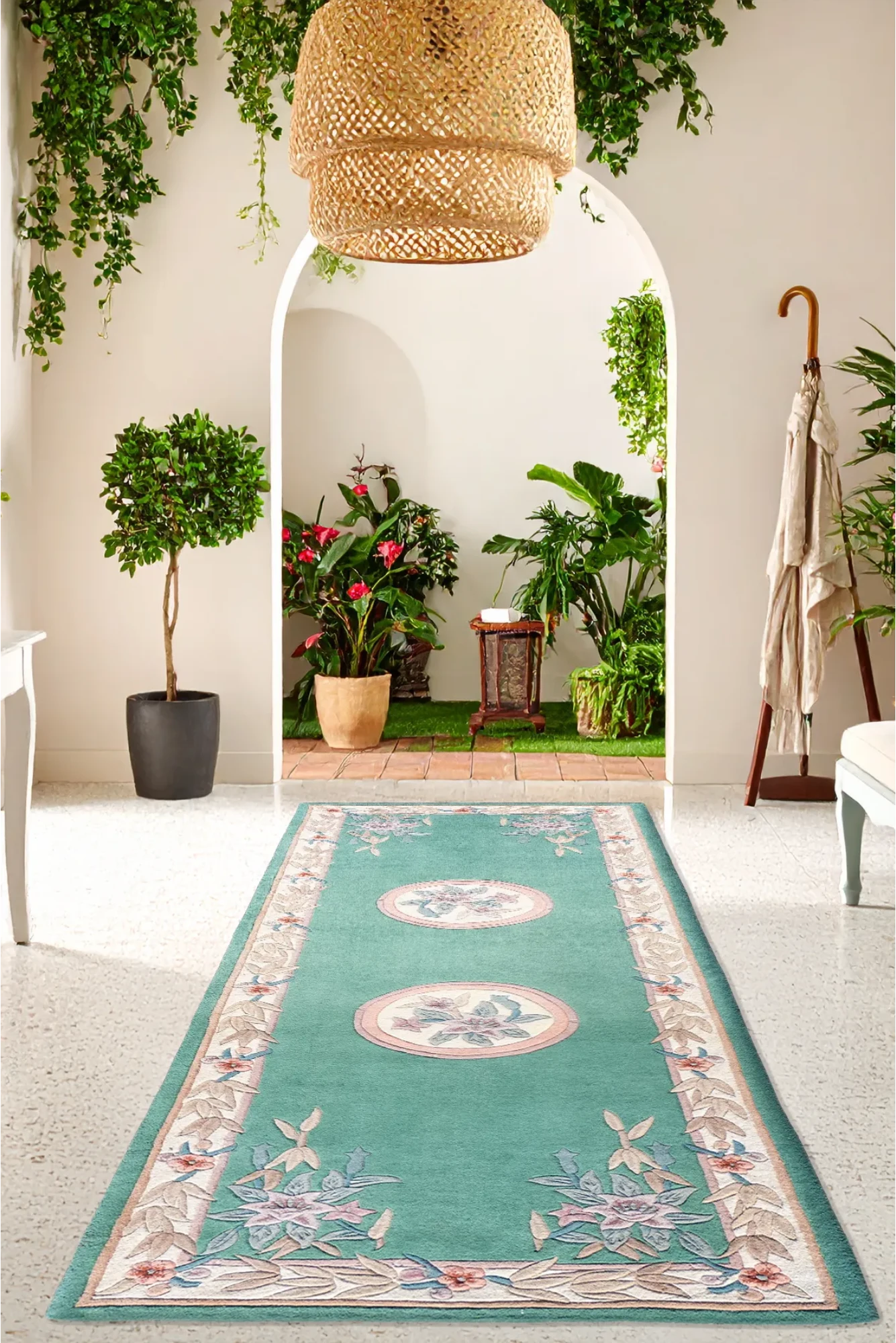 China Hand Knotted Wool rug - 305x104cm - Hallway Runner