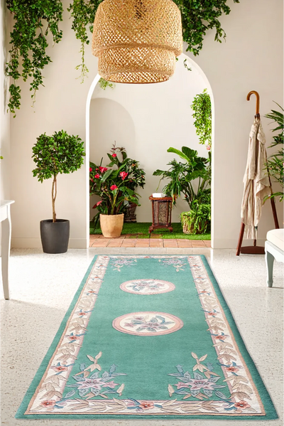 China Hand Knotted Wool rug - 305x104cm - Hallway Runner