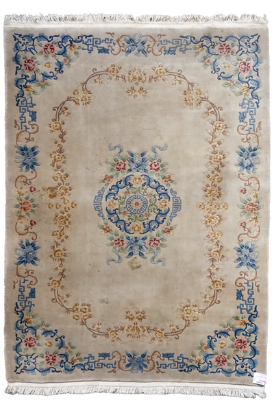 100 Lines Chinese Hand-knotted rug 306x216cm