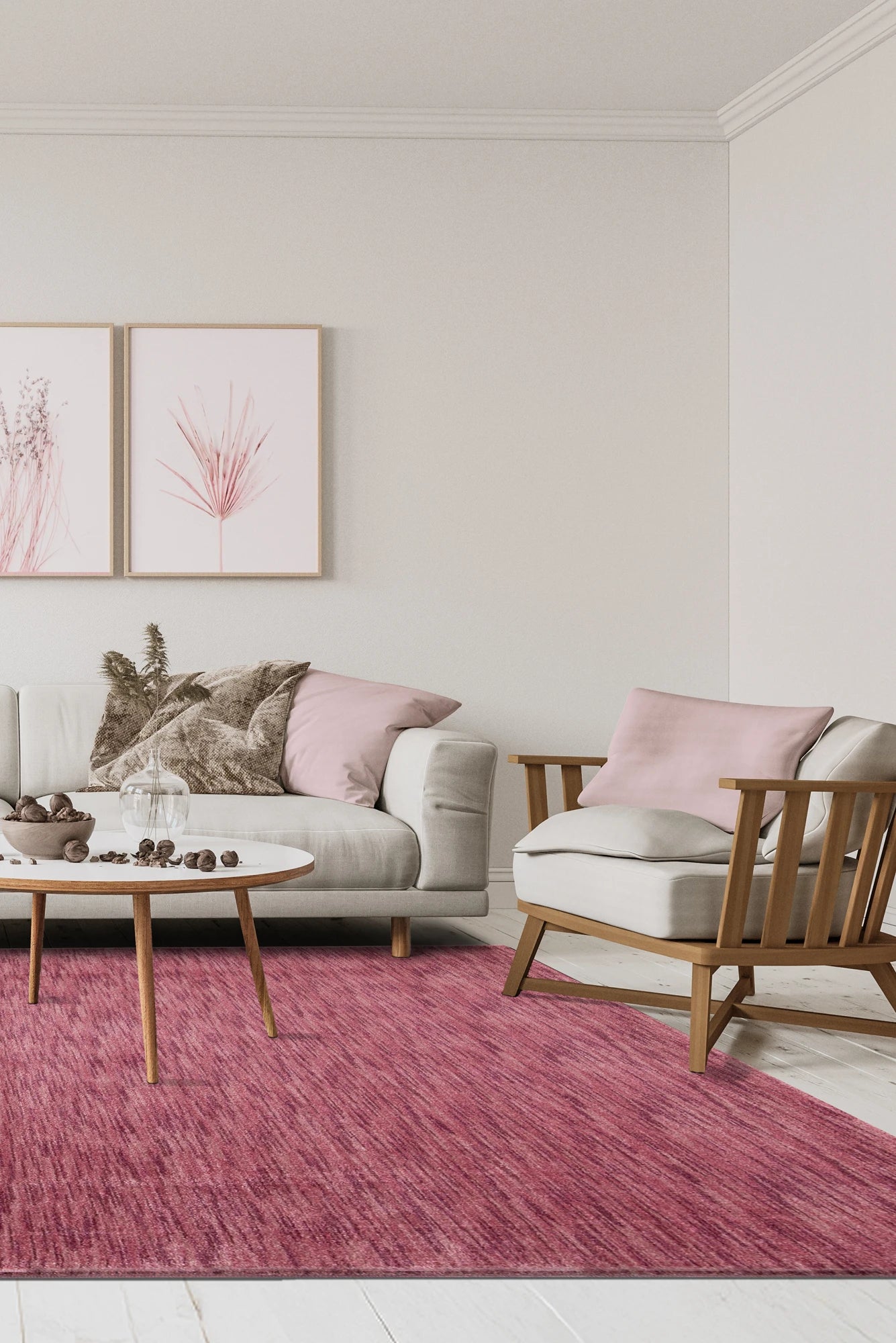 Columbus Plain Rug - 105 Pink