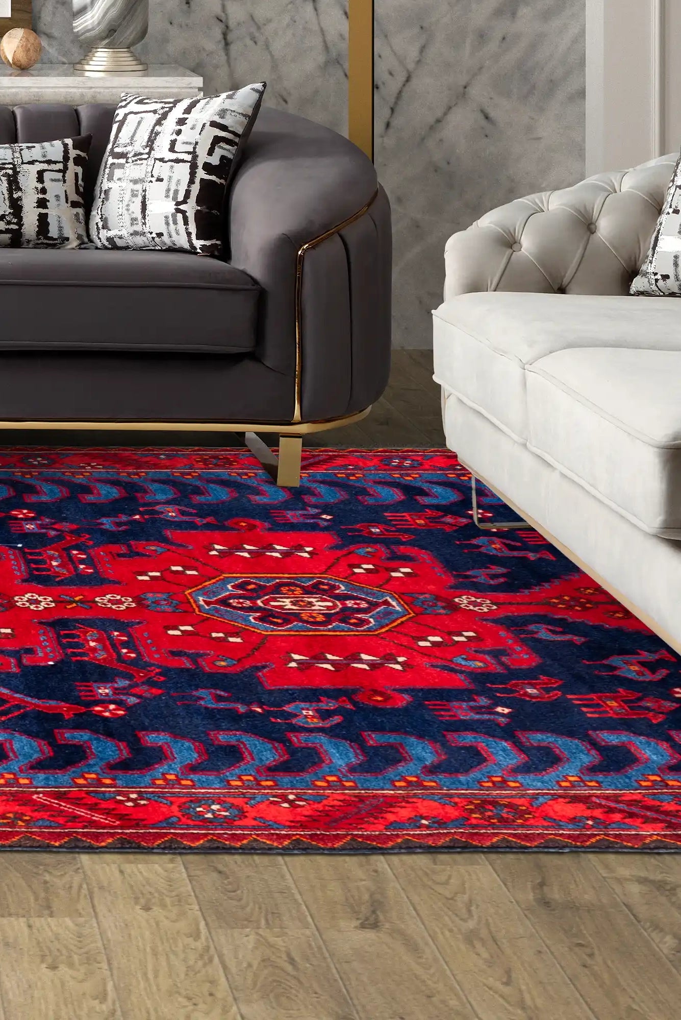 Nahavand Hand Knotted  Wool Rug 285x160cm