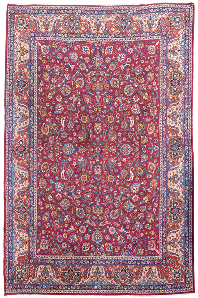 Mashad - Persian Hand Knotted Wool Rug - 390x290 cms