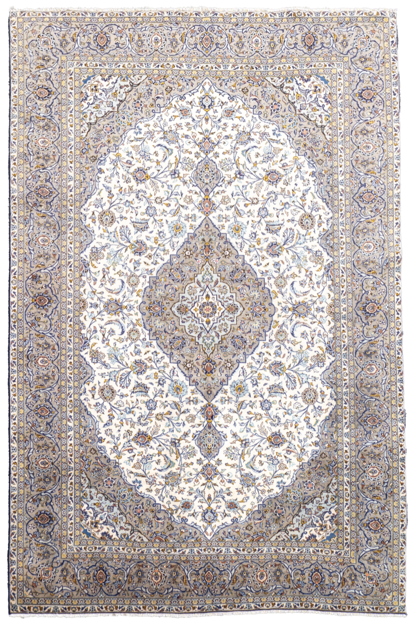 Kashan - Persian Hand Knotted Rug 102 - 390x285 cms