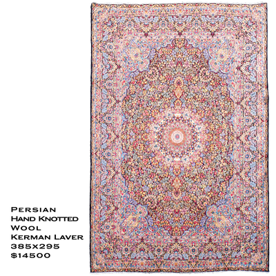 Kerman Persian Handknotted Rug 385x295 cm