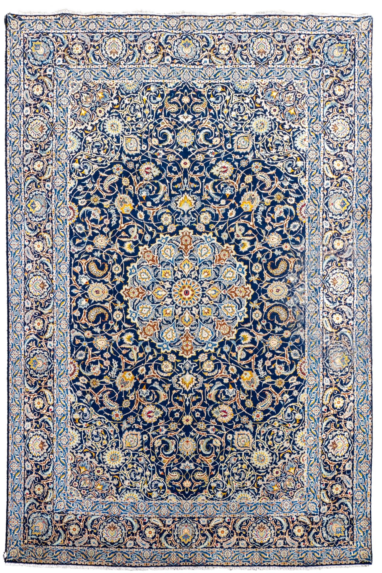 Kashan - Persian Hand Knotted Rug - 390x295 cms