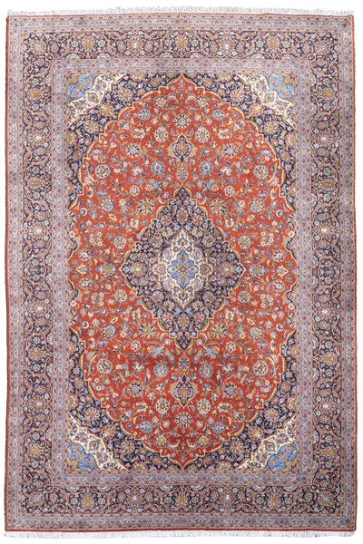 Kashan - Persian Hand Knotted Rug - 385x295 cms