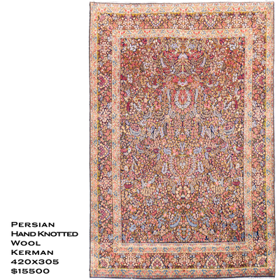 Kerman Persian Handknotted Rug 420x305cm