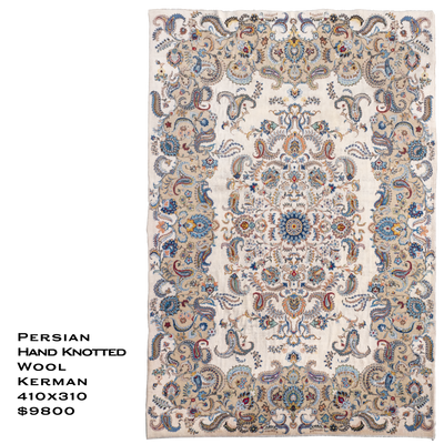 Kerman Persian Handknotted Rug 410x310cm