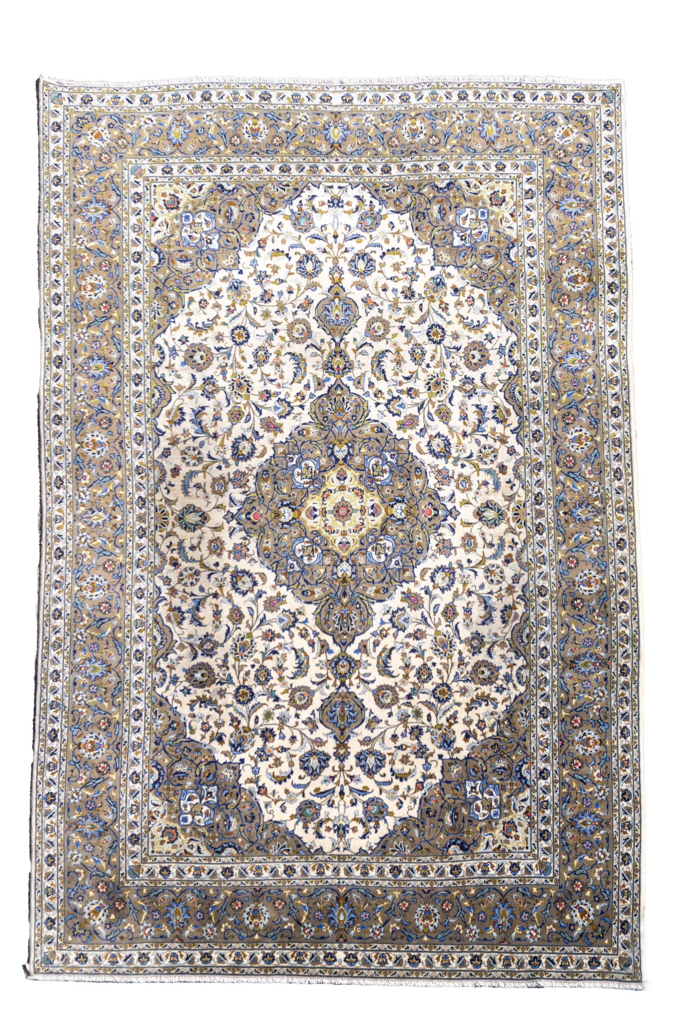 Kashan - Persian Hand Knotted Rug 102 - 377x255 cms