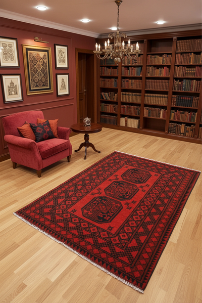 Dolatabad Hand Knotted Wool Rug - 148 x 95cm